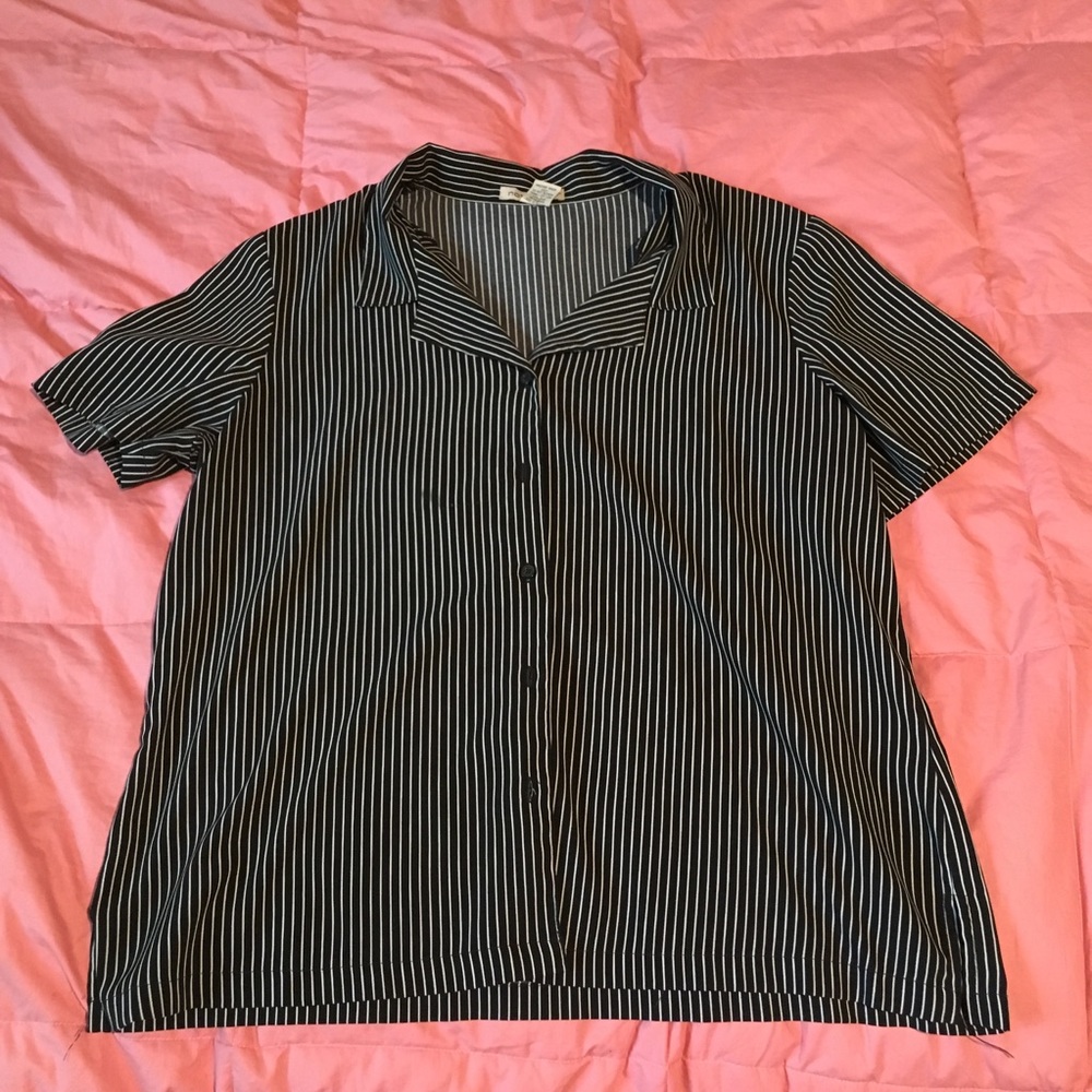 striped button up